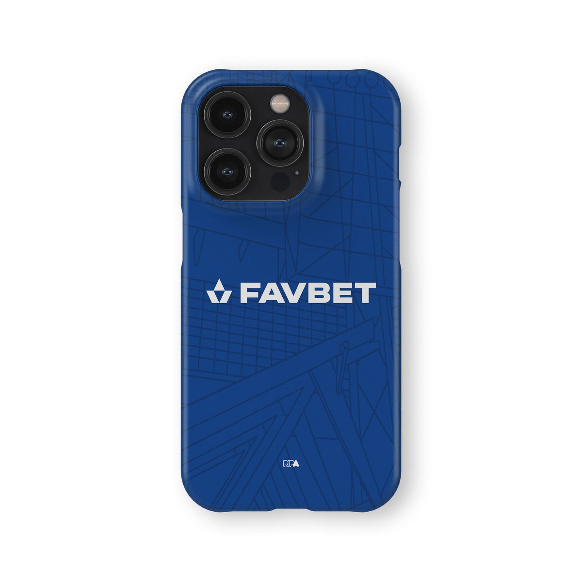Phone case with the Dinamo Zagreb 2026-27 Home football shirt design by RIPA Football
