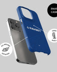 Phone case with the Dinamo Zagreb 2026-27 Home football shirt design by RIPA Football