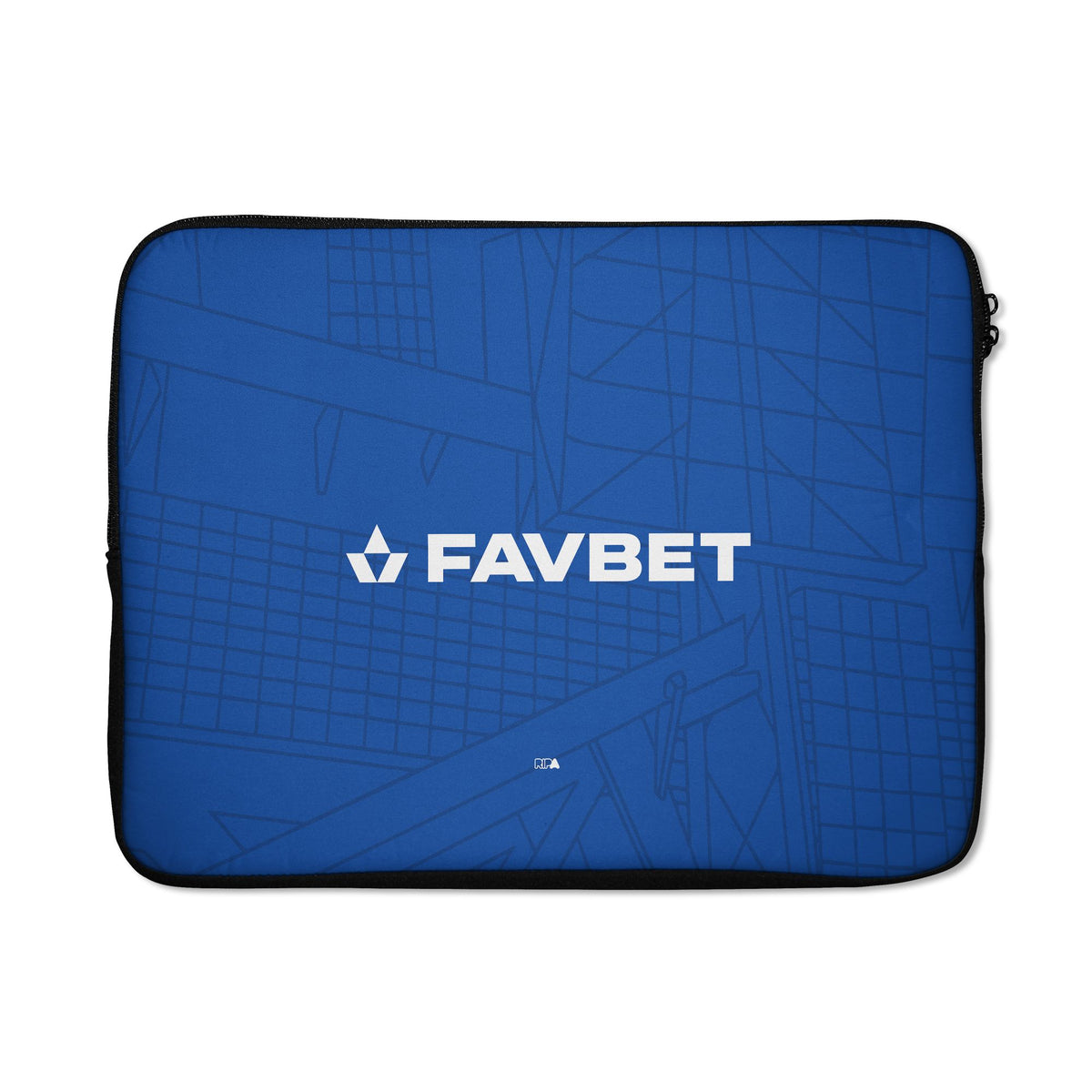 Laptop sleeve with the Dinamo Zagreb 2026-27 Home football shirt design by RIPA Football