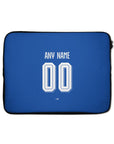 Laptop sleeve with the Dinamo Zagreb 2026-27 Home football shirt design by RIPA Football