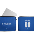 Laptop sleeve with the Dinamo Zagreb 2026-27 Home football shirt design by RIPA Football