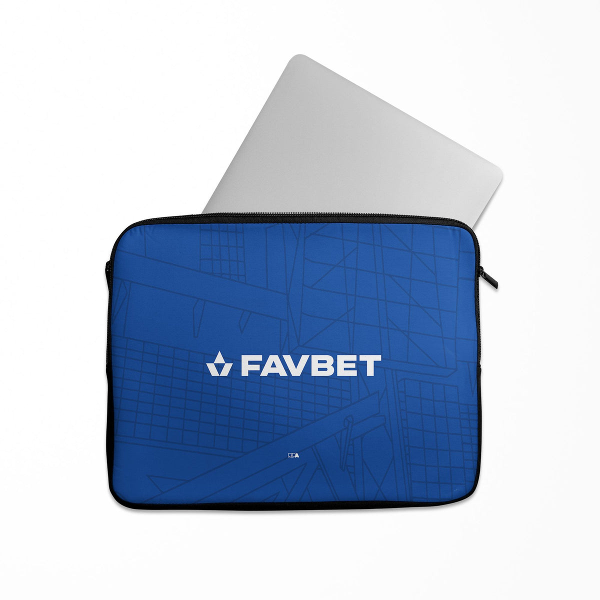 Laptop sleeve with the Dinamo Zagreb 2026-27 Home football shirt design by RIPA Football