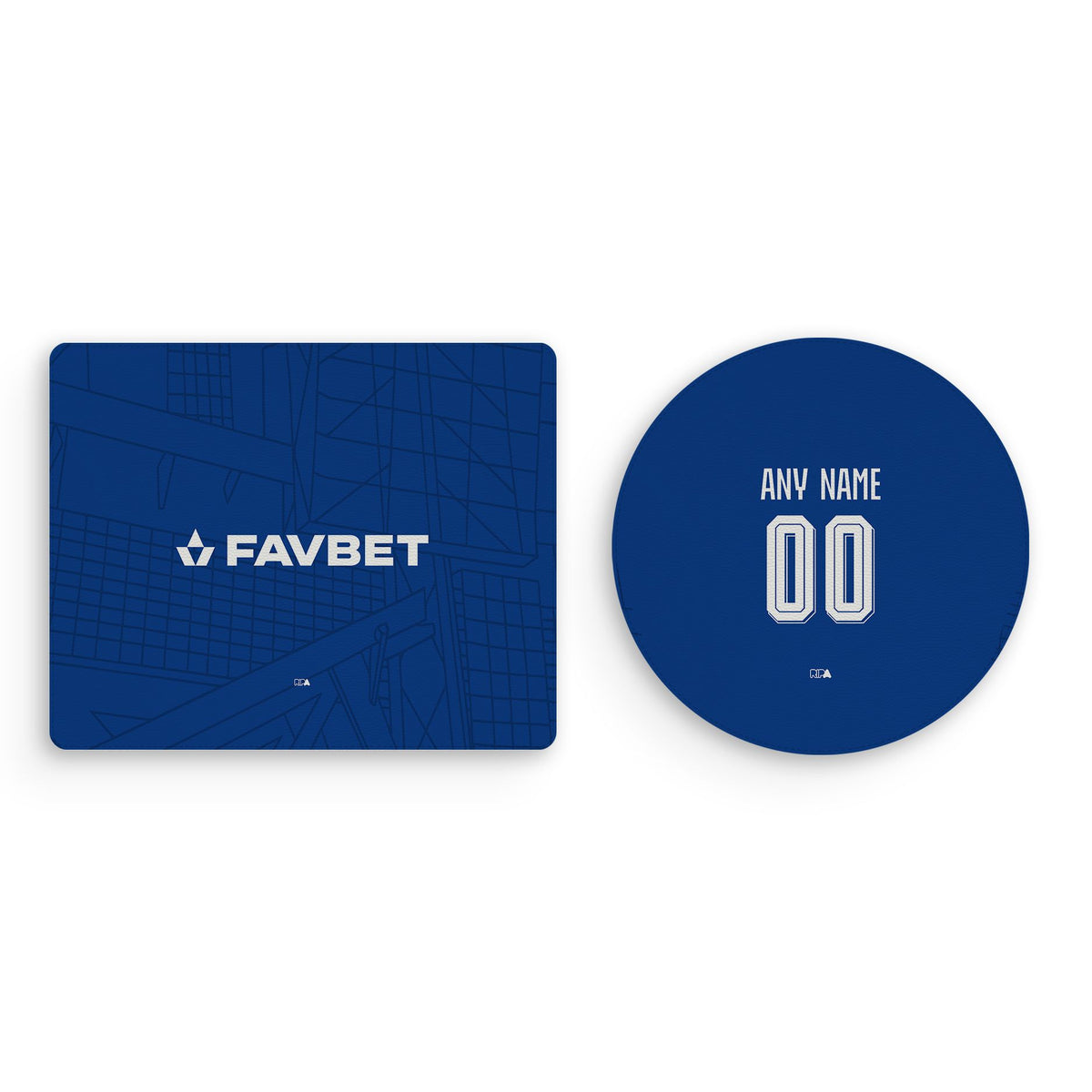 Mouse pad with the Dinamo Zagreb 2026-27 Home football shirt design by RIPA Football