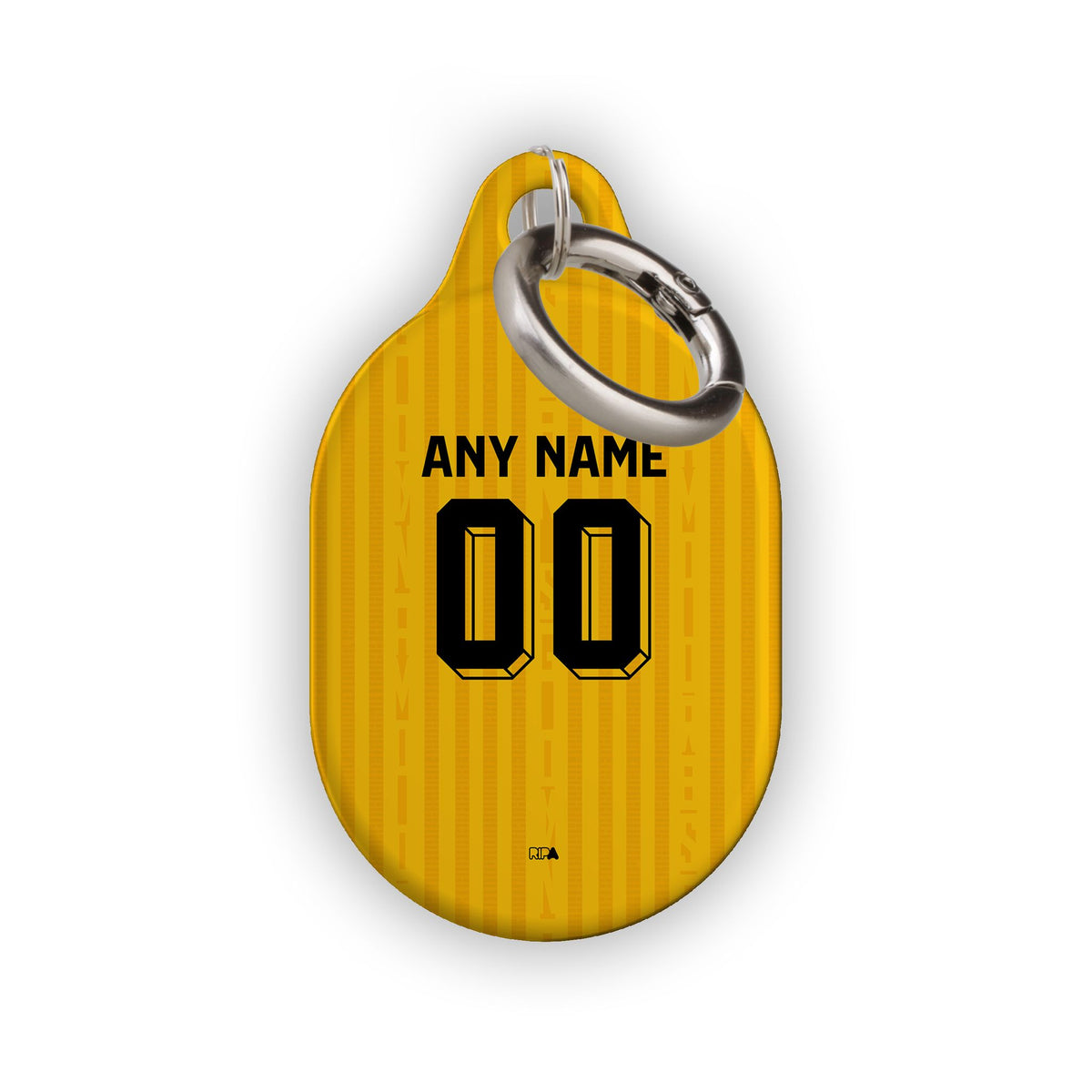 AirTag holder with the Dynamo Dresden 2026-27 Home football shirt design by RIPA Football