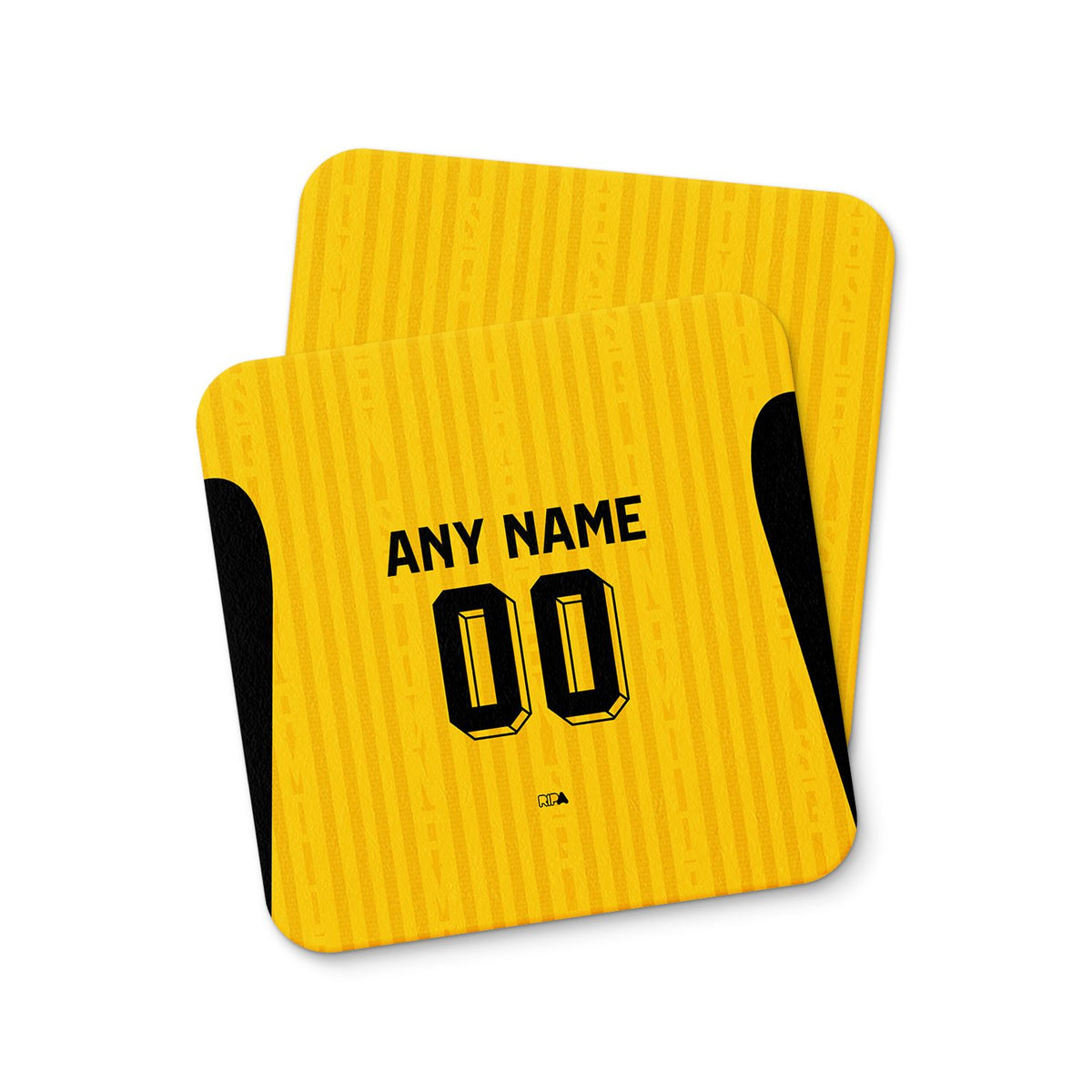 Coaster with the Dynamo Dresden 2026-27 Home football shirt design by RIPA Football