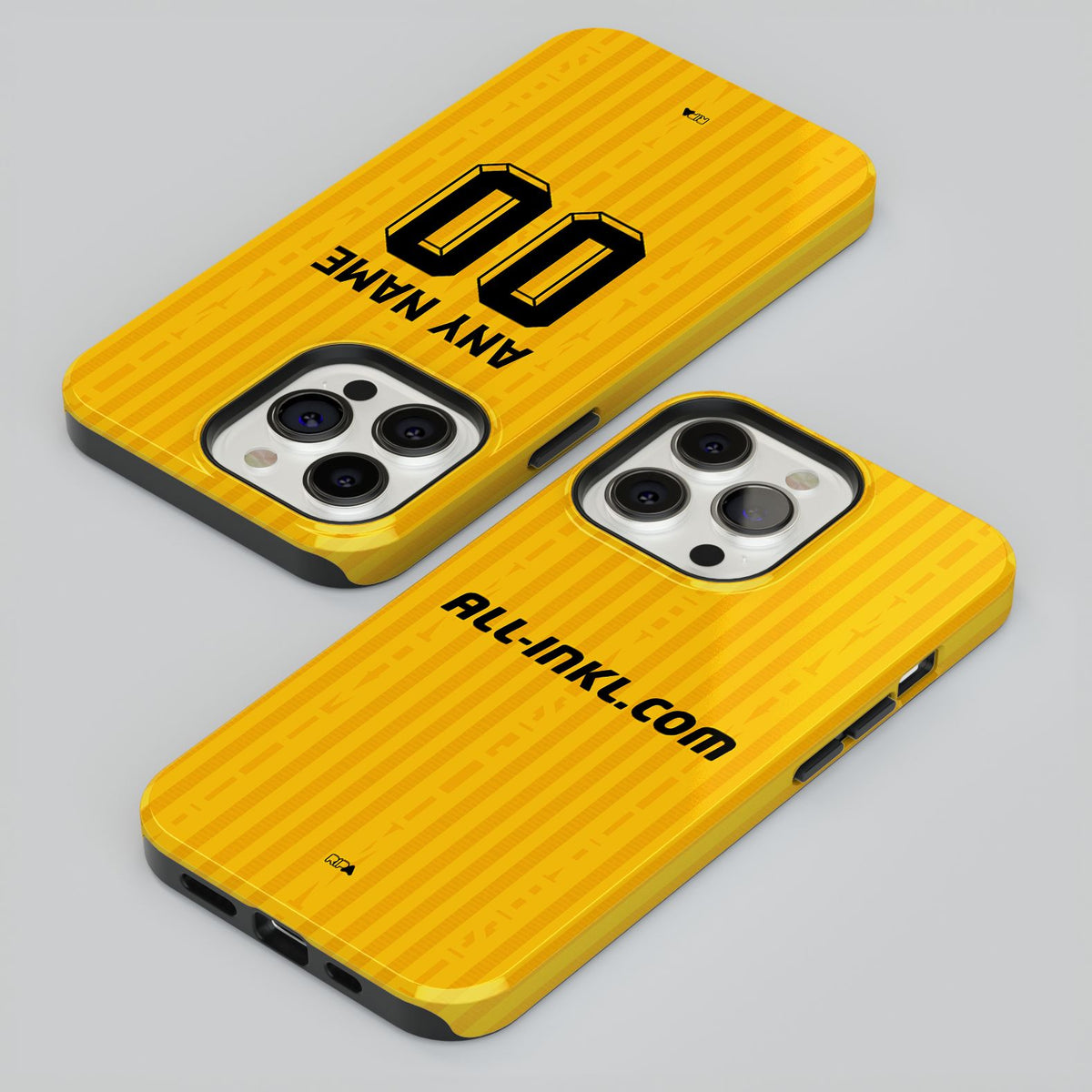 Phone case with the Dynamo Dresden 2026-27 Home football shirt design by RIPA Football