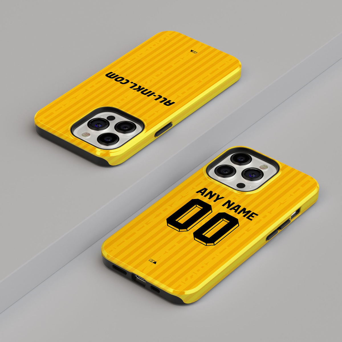 Phone case with the Dynamo Dresden 2026-27 Home football shirt design by RIPA Football
