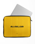 Laptop sleeve with the Dynamo Dresden 2026-27 Home football shirt design by RIPA Football