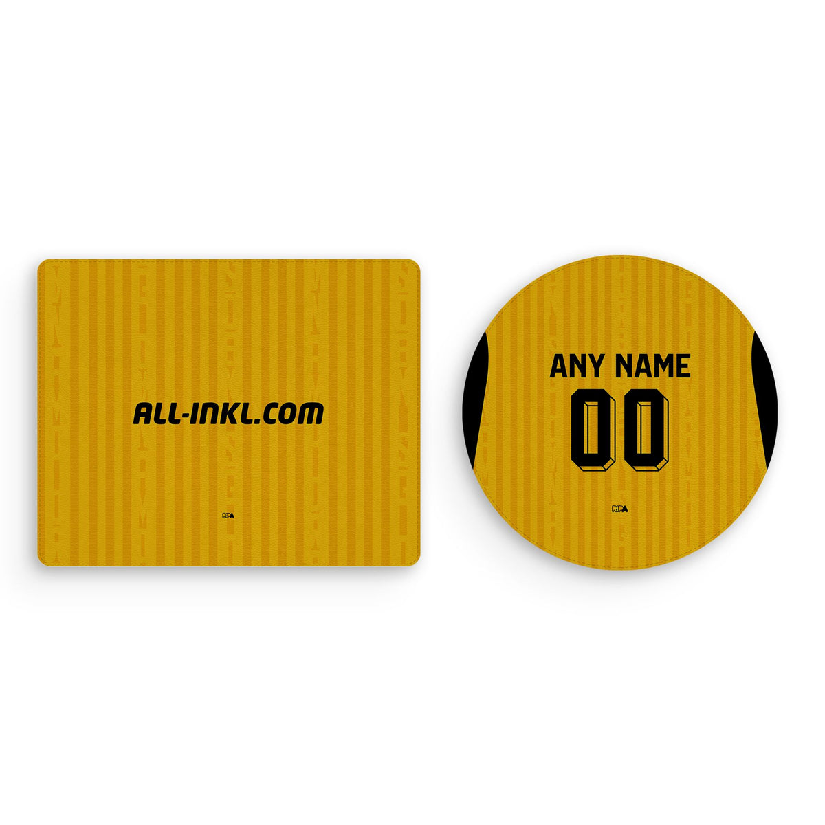 Mouse pad with the Dynamo Dresden 2026-27 Home football shirt design by RIPA Football