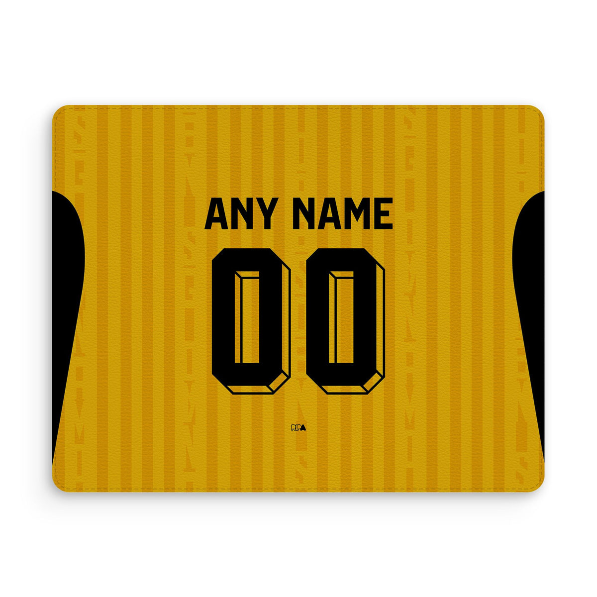 Mouse pad with the Dynamo Dresden 2026-27 Home football shirt design by RIPA Football