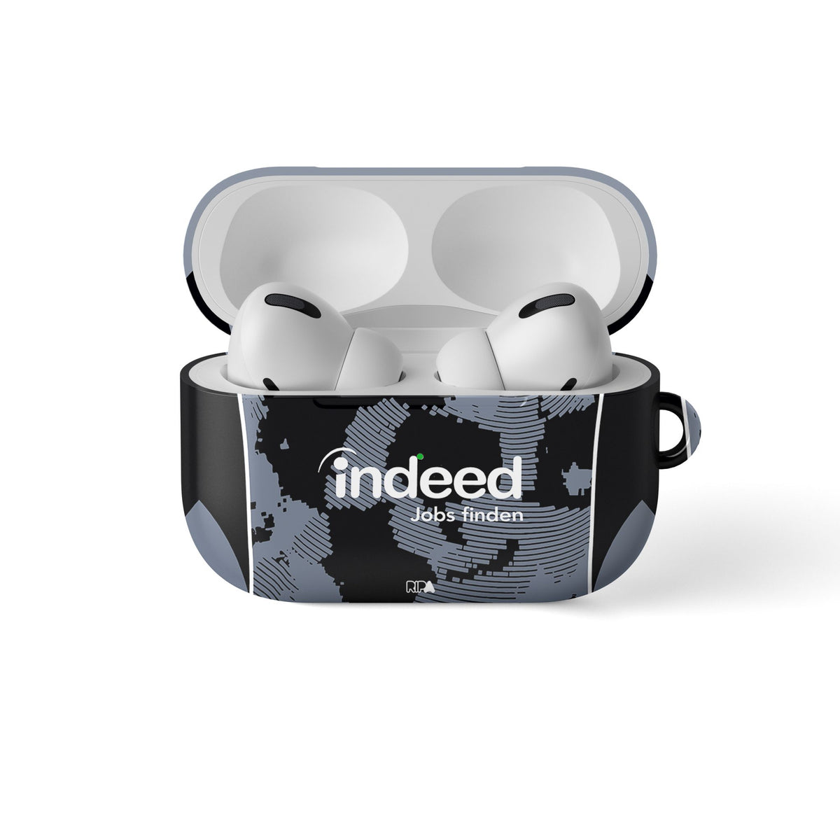 AirPods case with the Eintracht Frankfurt 2025-26 Third football shirt design by RIPA Football