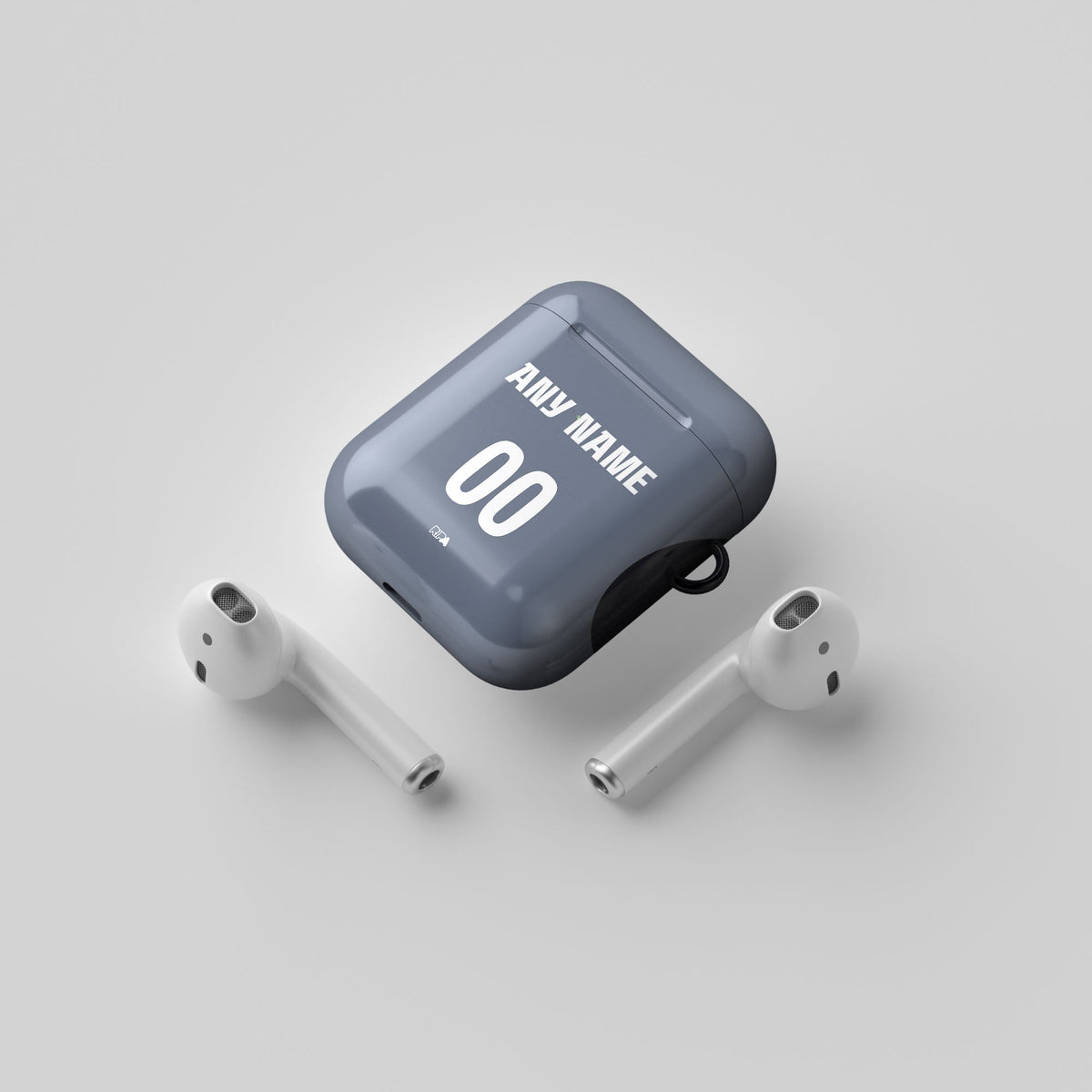 AirPods case with the Eintracht Frankfurt 2025-26 Third football shirt design by RIPA Football
