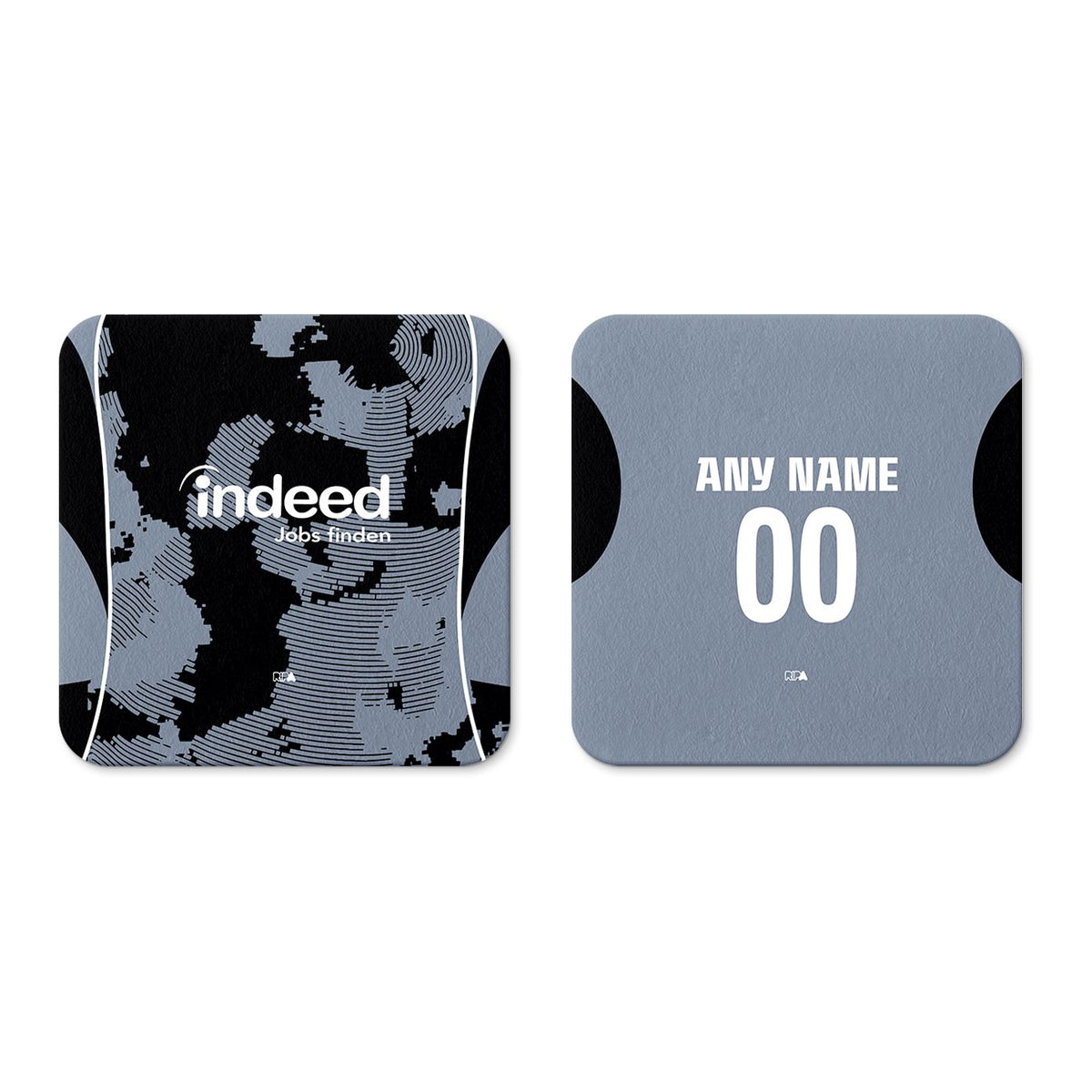 Coaster with the Eintracht Frankfurt 2025-26 Third football shirt design by RIPA Football