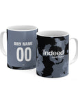 Mug with the Eintracht Frankfurt 2025-26 Third football shirt design by RIPA Football