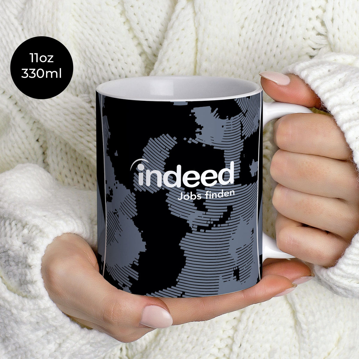 Mug with the Eintracht Frankfurt 2025-26 Third football shirt design by RIPA Football