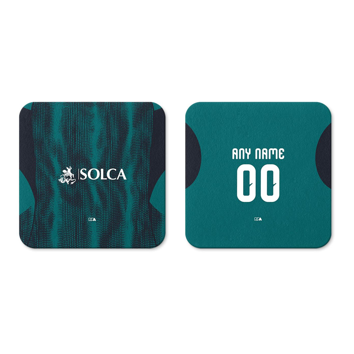 Coaster with the Emelec 2026 Third football shirt design by RIPA Football