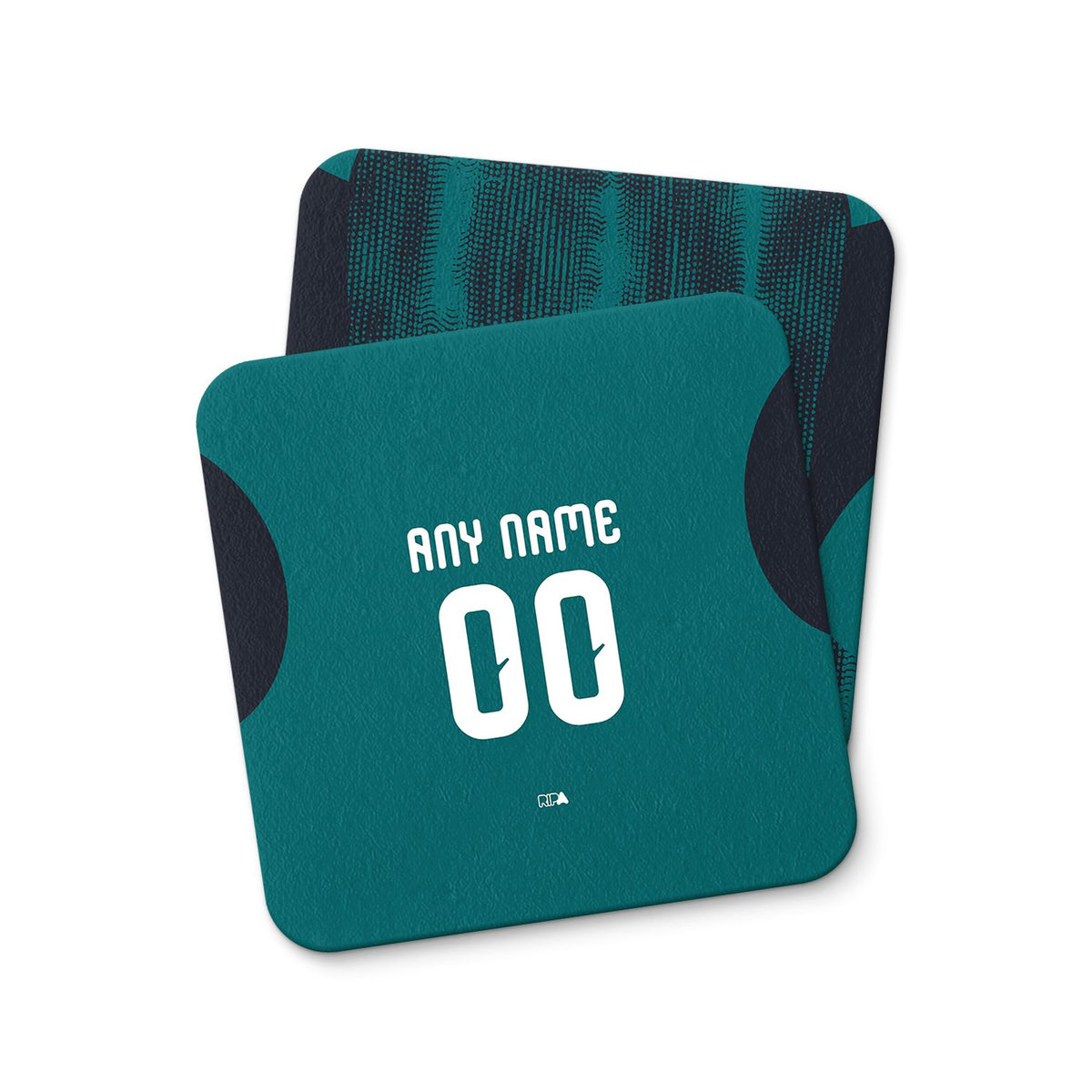 Coaster with the Emelec 2026 Third football shirt design by RIPA Football