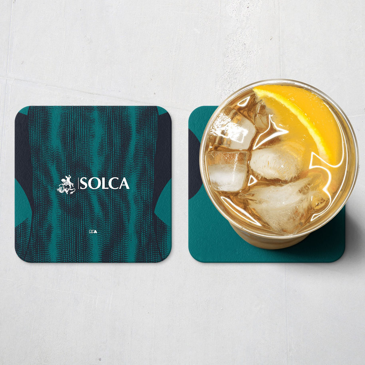 Coaster with the Emelec 2026 Third football shirt design by RIPA Football