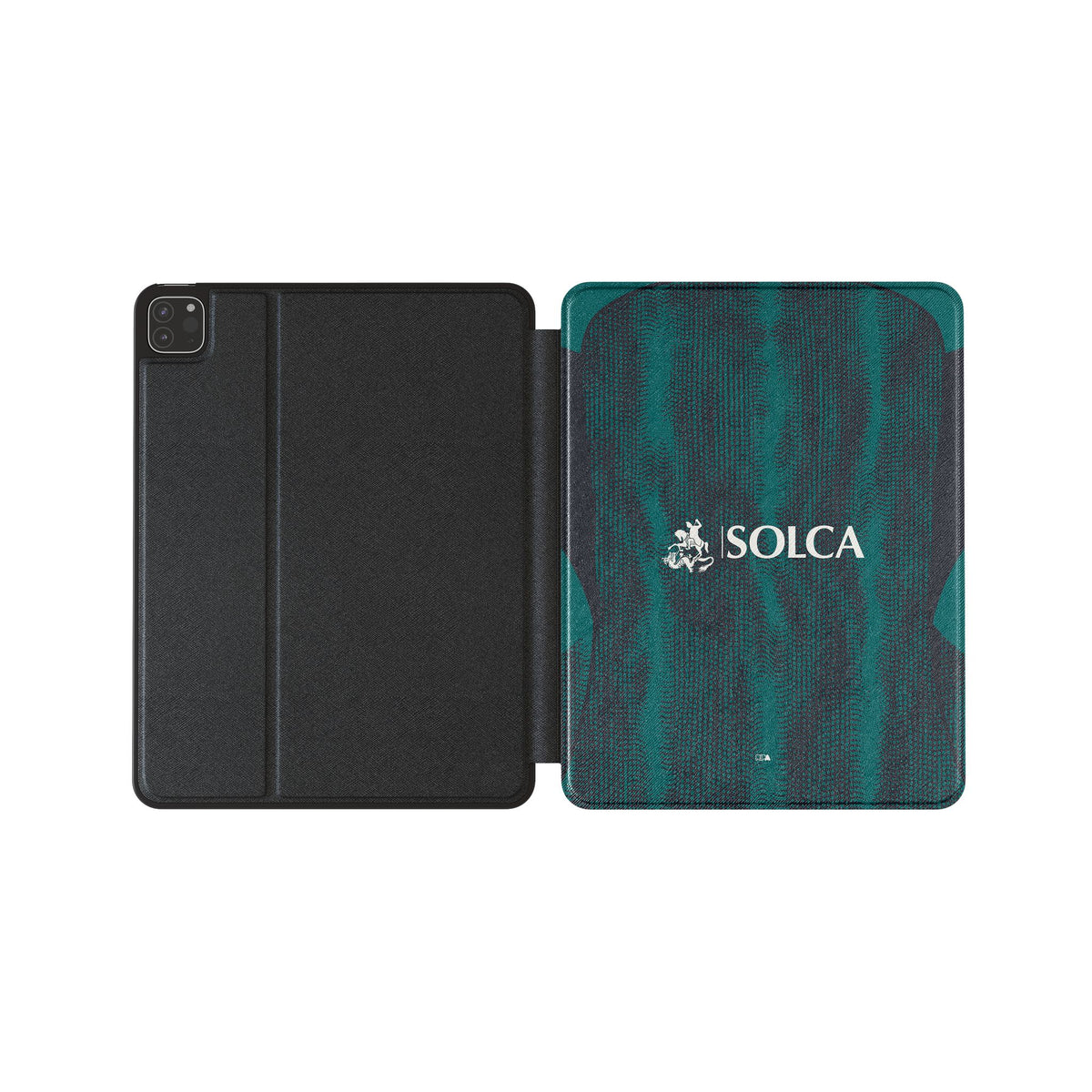 iPad case with the Emelec 2026 Third football shirt design by RIPA Football