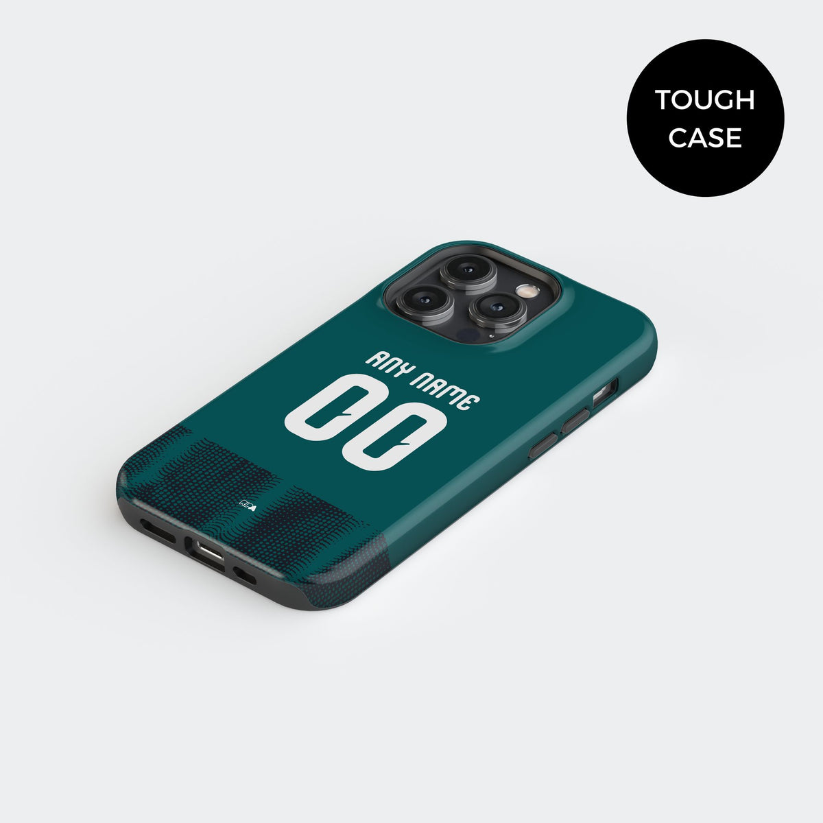 Phone case with the Emelec 2026 Third football shirt design by RIPA Football