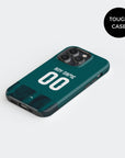 Phone case with the Emelec 2026 Third football shirt design by RIPA Football