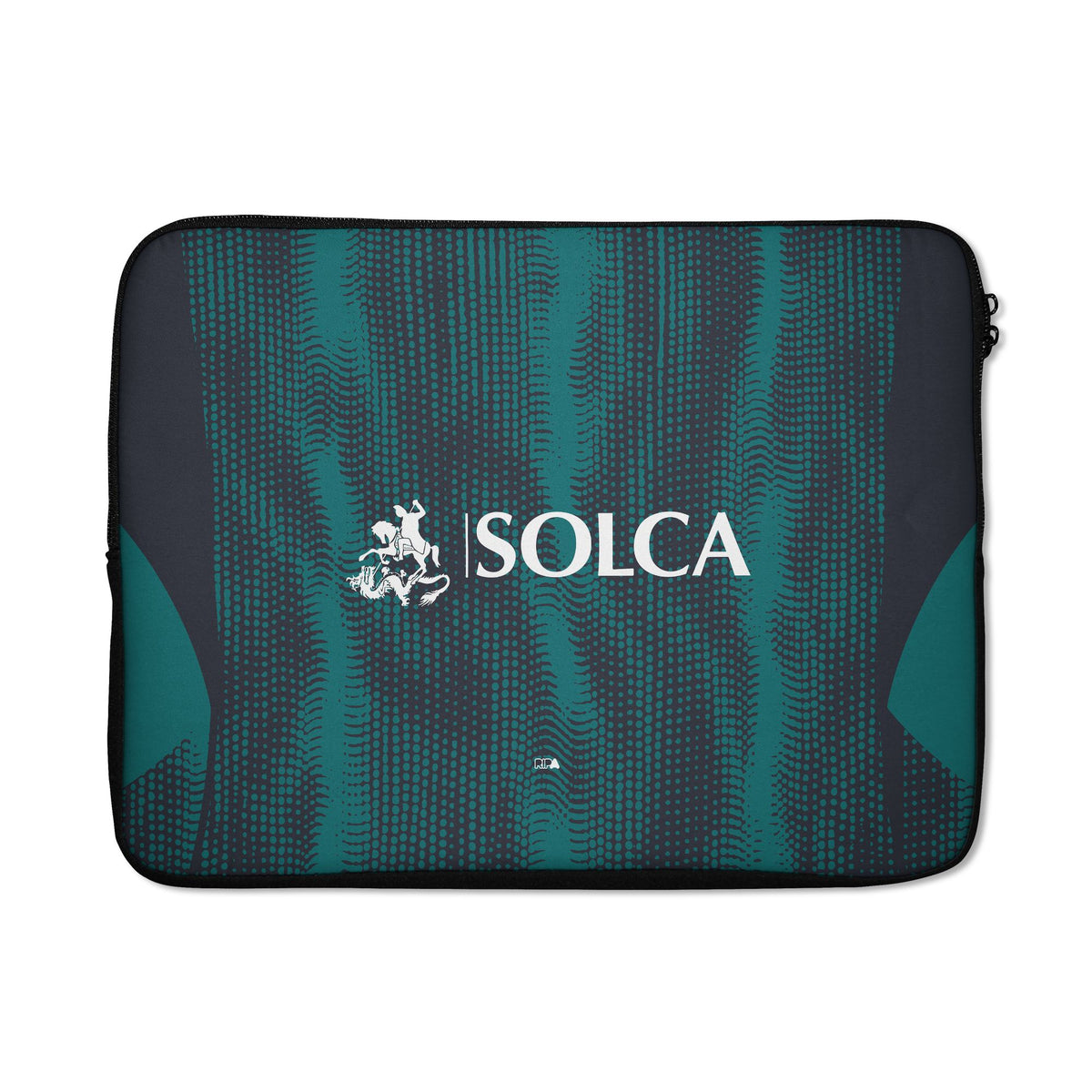Laptop sleeve with the Emelec 2026 Third football shirt design by RIPA Football
