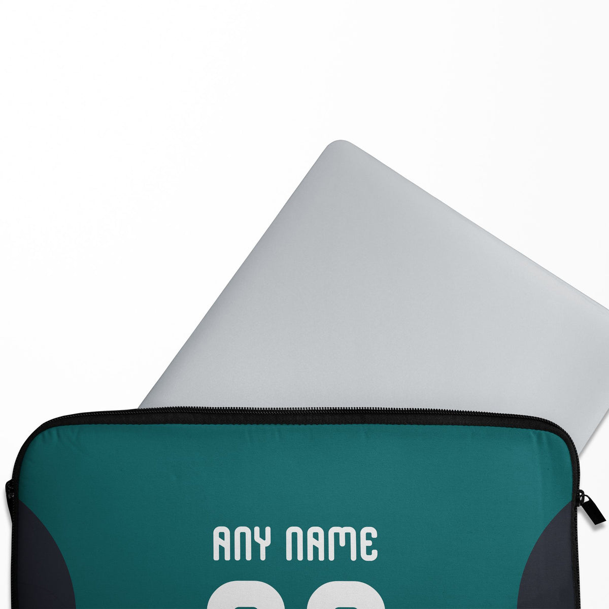 Laptop sleeve with the Emelec 2026 Third football shirt design by RIPA Football