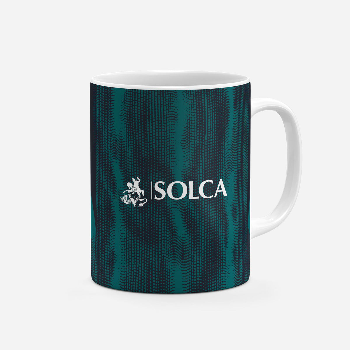 Mug with the Emelec 2026 Third football shirt design by RIPA Football