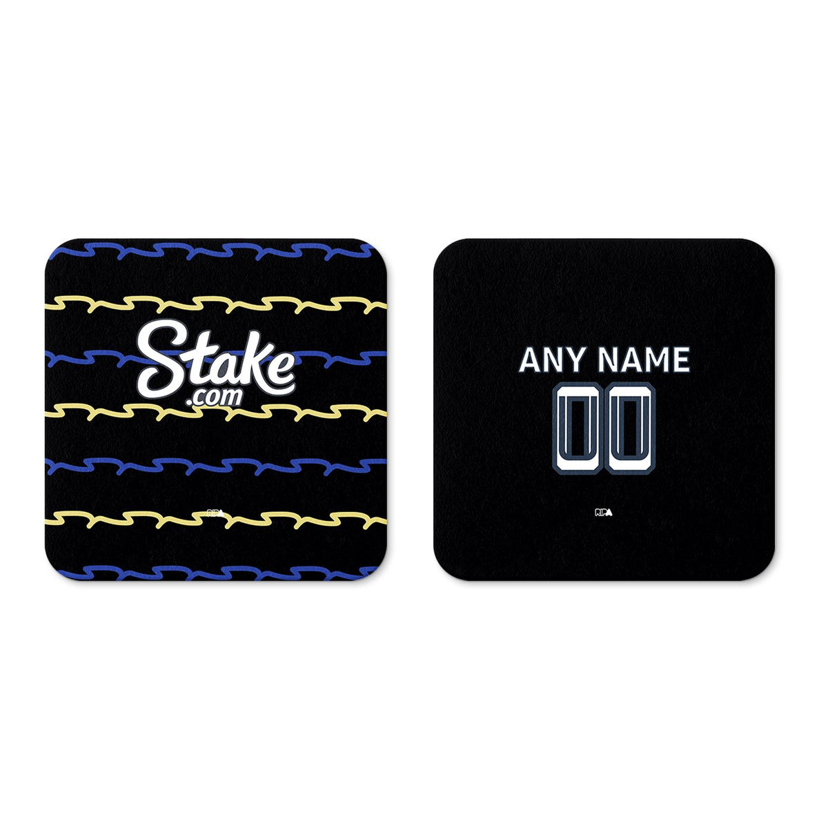 Coaster with the Everton 2025-26 Third football shirt design by RIPA Football