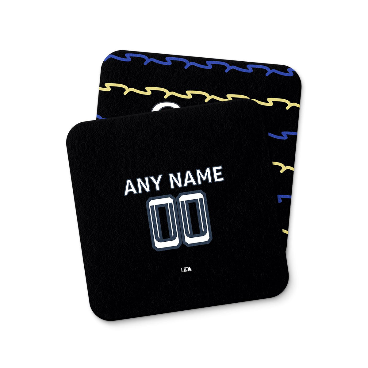 Coaster with the Everton 2025-26 Third football shirt design by RIPA Football