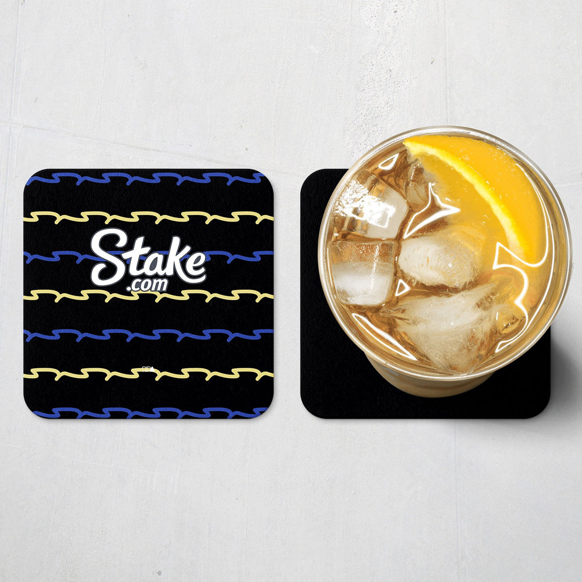 Coaster with the Everton 2025-26 Third football shirt design by RIPA Football