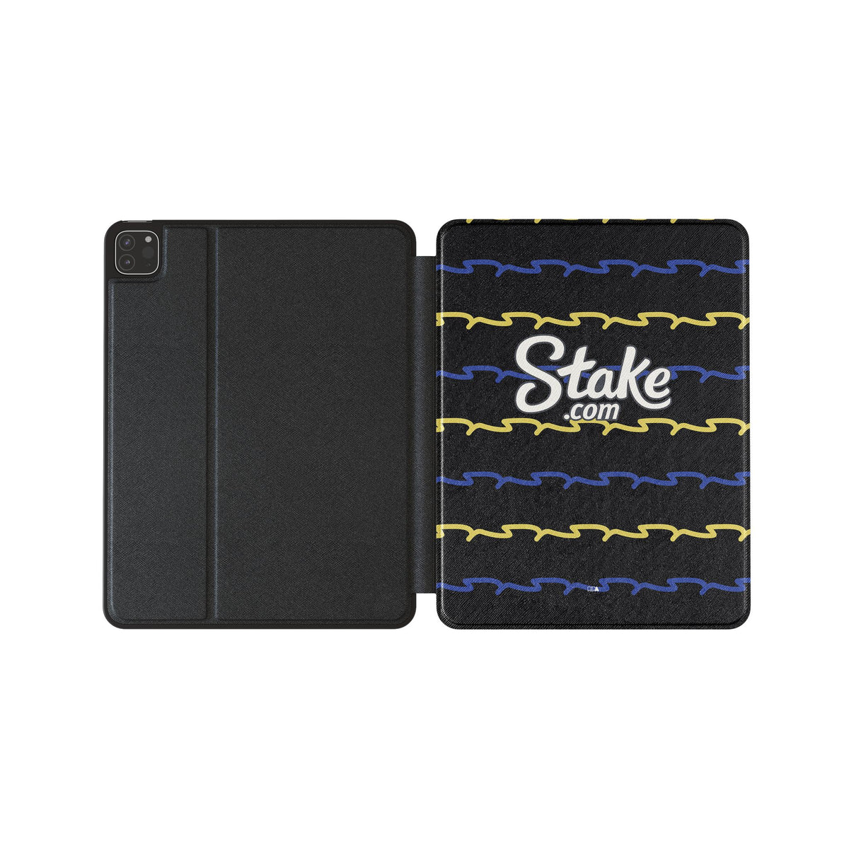 iPad case with the Everton 2025-26 Third football shirt design by RIPA Football