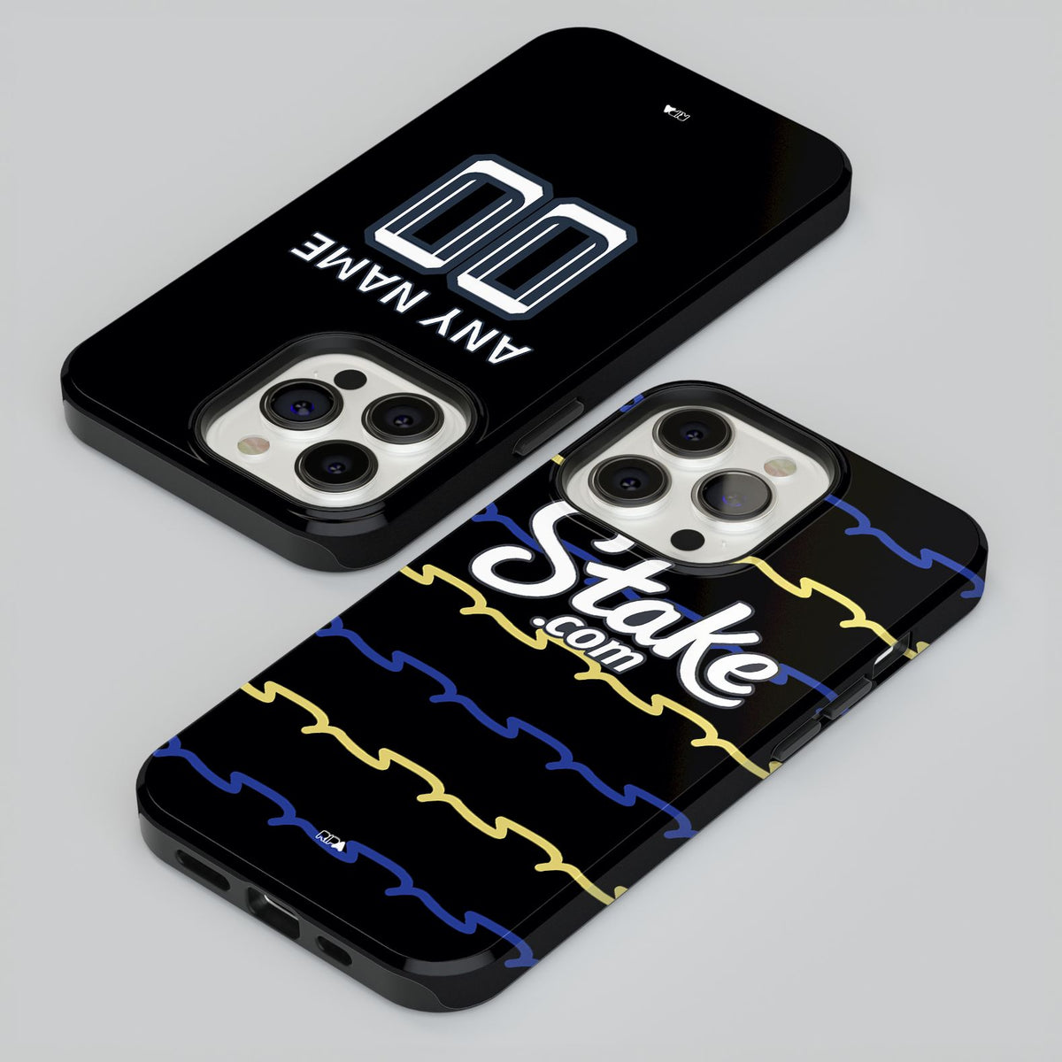 Phone case with the Everton 2025-26 Third football shirt design by RIPA Football