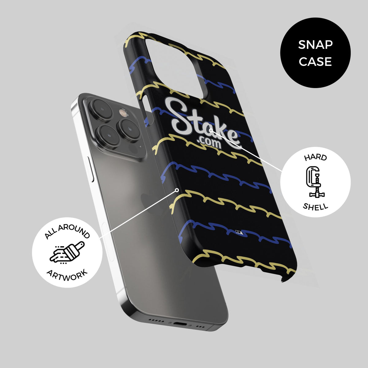 Phone case with the Everton 2025-26 Third football shirt design by RIPA Football