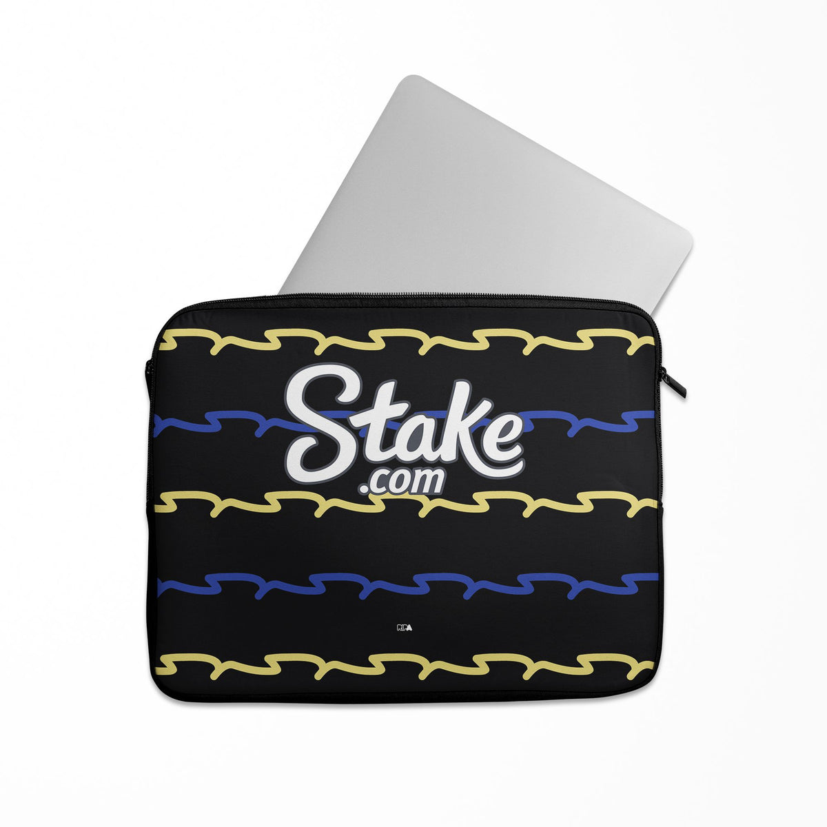 Laptop sleeve with the Everton 2025-26 Third football shirt design by RIPA Football