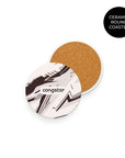 Coaster with the St. Pauli 2026-27 Away football shirt design by RIPA Football