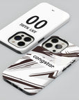 Phone case with the St. Pauli 2026-27 Away football shirt design by RIPA Football