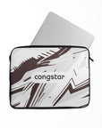 Laptop sleeve with the St. Pauli 2026-27 Away football shirt design by RIPA Football