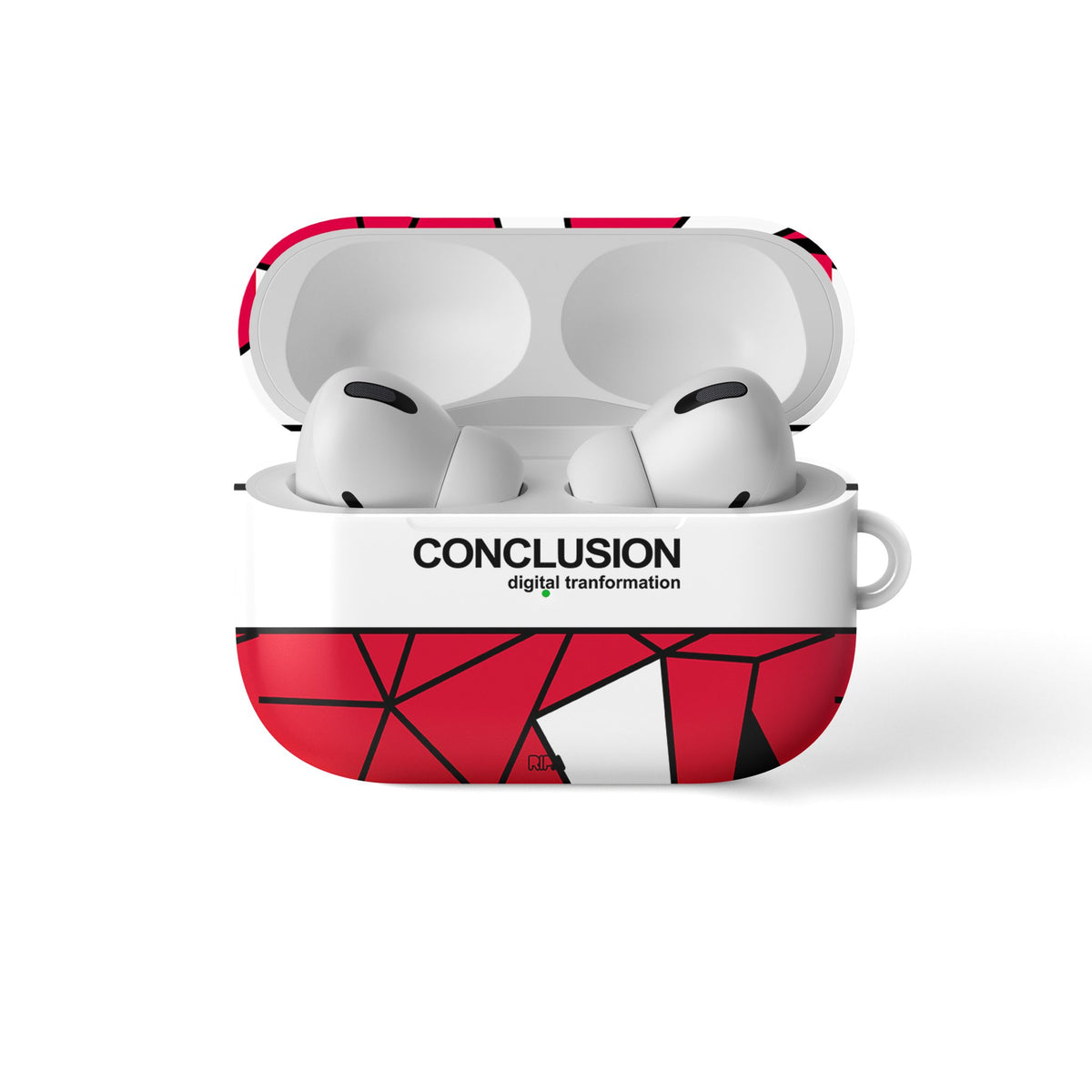 AirPods case with the Utrecht 2025-26 Fourth football shirt design by RIPA Football