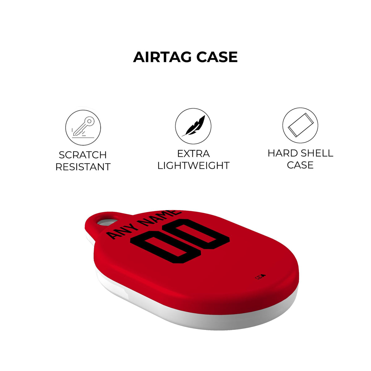 AirTag holder with the Utrecht 2025-26 Fourth football shirt design by RIPA Football