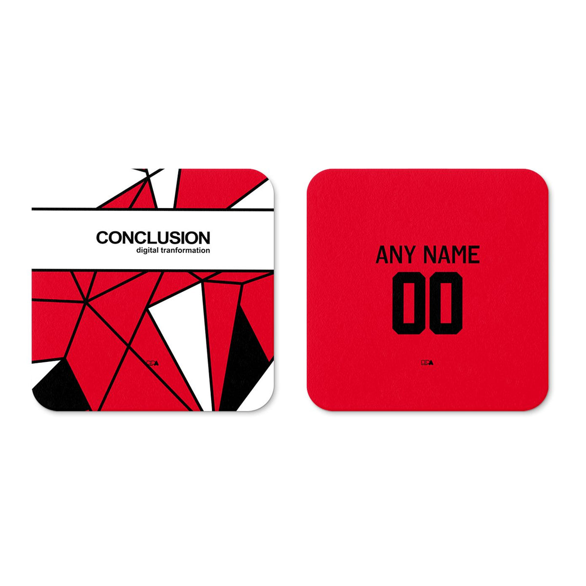 Coaster with the Utrecht 2025-26 Fourth football shirt design by RIPA Football