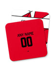 Coaster with the Utrecht 2025-26 Fourth football shirt design by RIPA Football