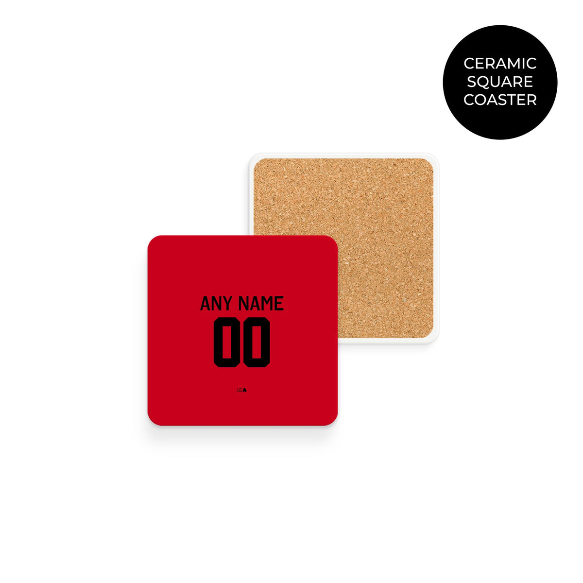 Coaster with the Utrecht 2025-26 Fourth football shirt design by RIPA Football