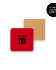 Coaster with the Utrecht 2025-26 Fourth football shirt design by RIPA Football