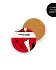 Coaster with the Utrecht 2025-26 Fourth football shirt design by RIPA Football