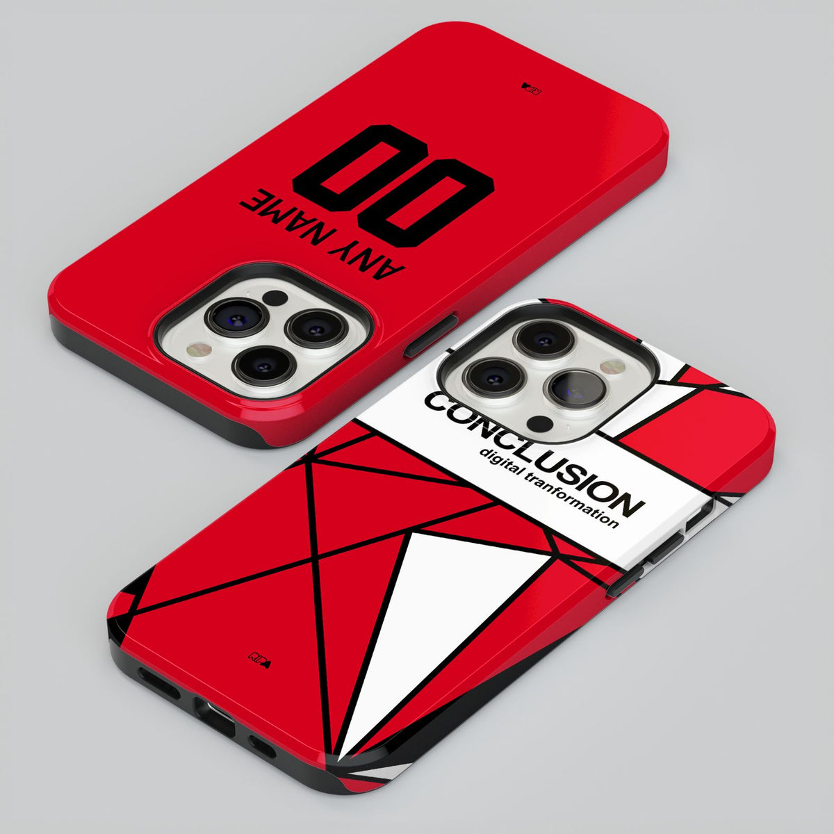 Phone case with the Utrecht 2025-26 Fourth football shirt design by RIPA Football