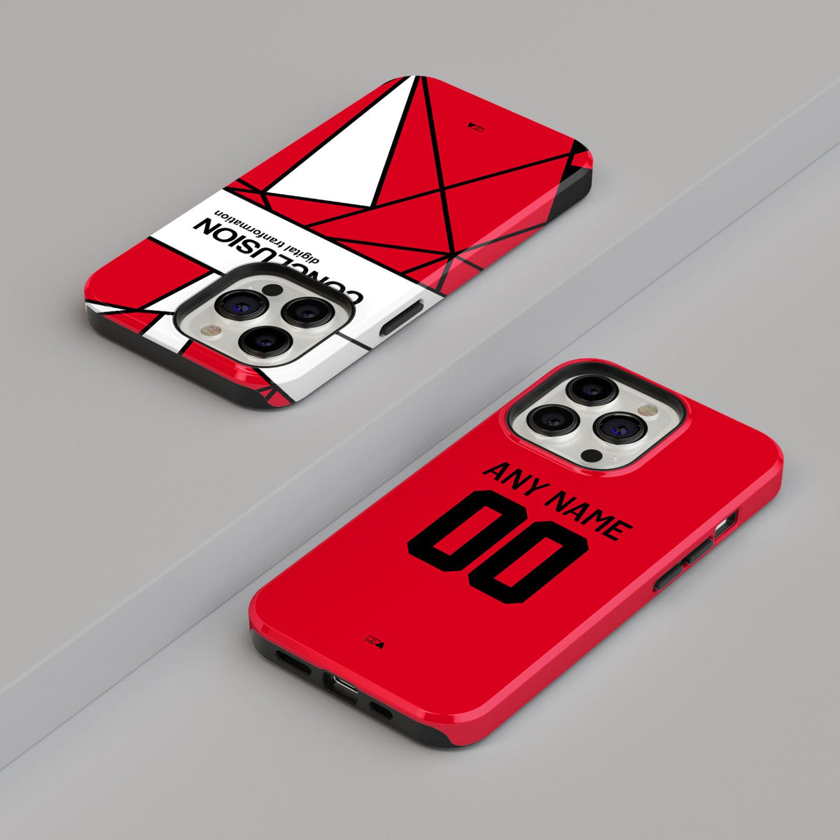 Phone case with the Utrecht 2025-26 Fourth football shirt design by RIPA Football