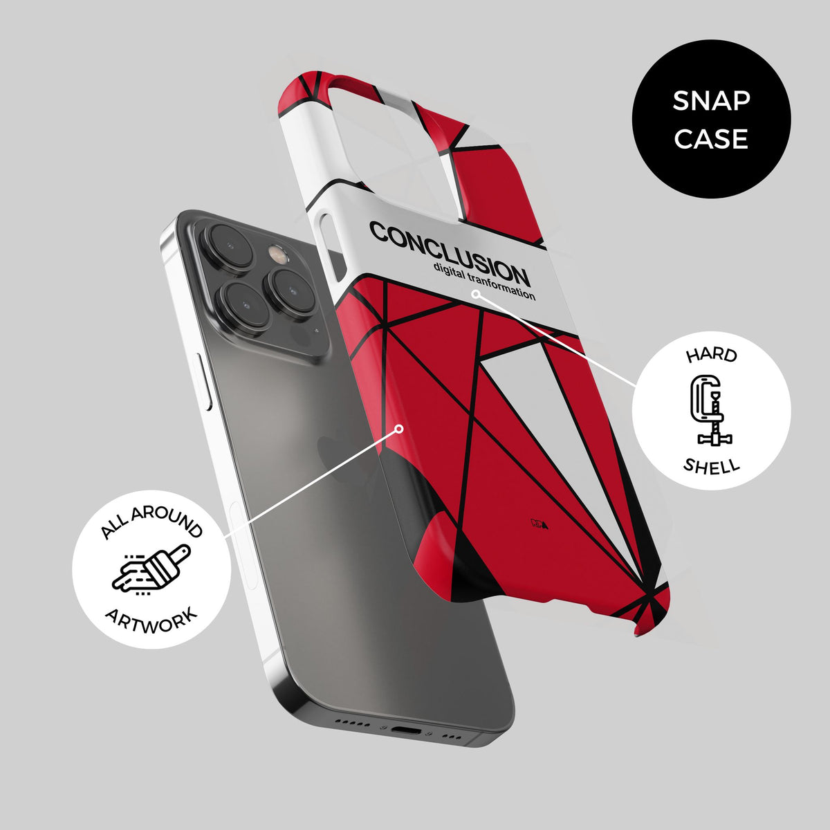 Phone case with the Utrecht 2025-26 Fourth football shirt design by RIPA Football