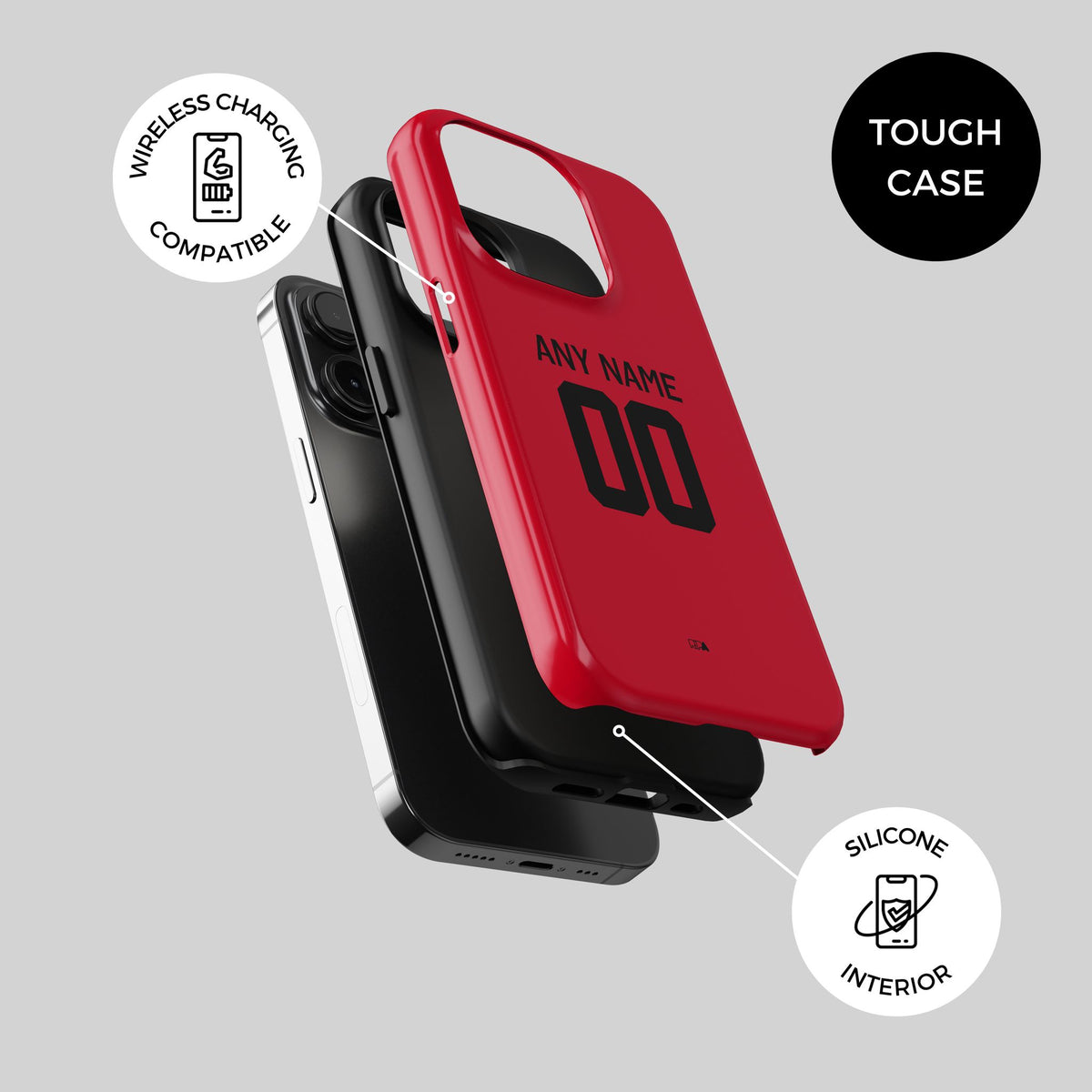 Phone case with the Utrecht 2025-26 Fourth football shirt design by RIPA Football