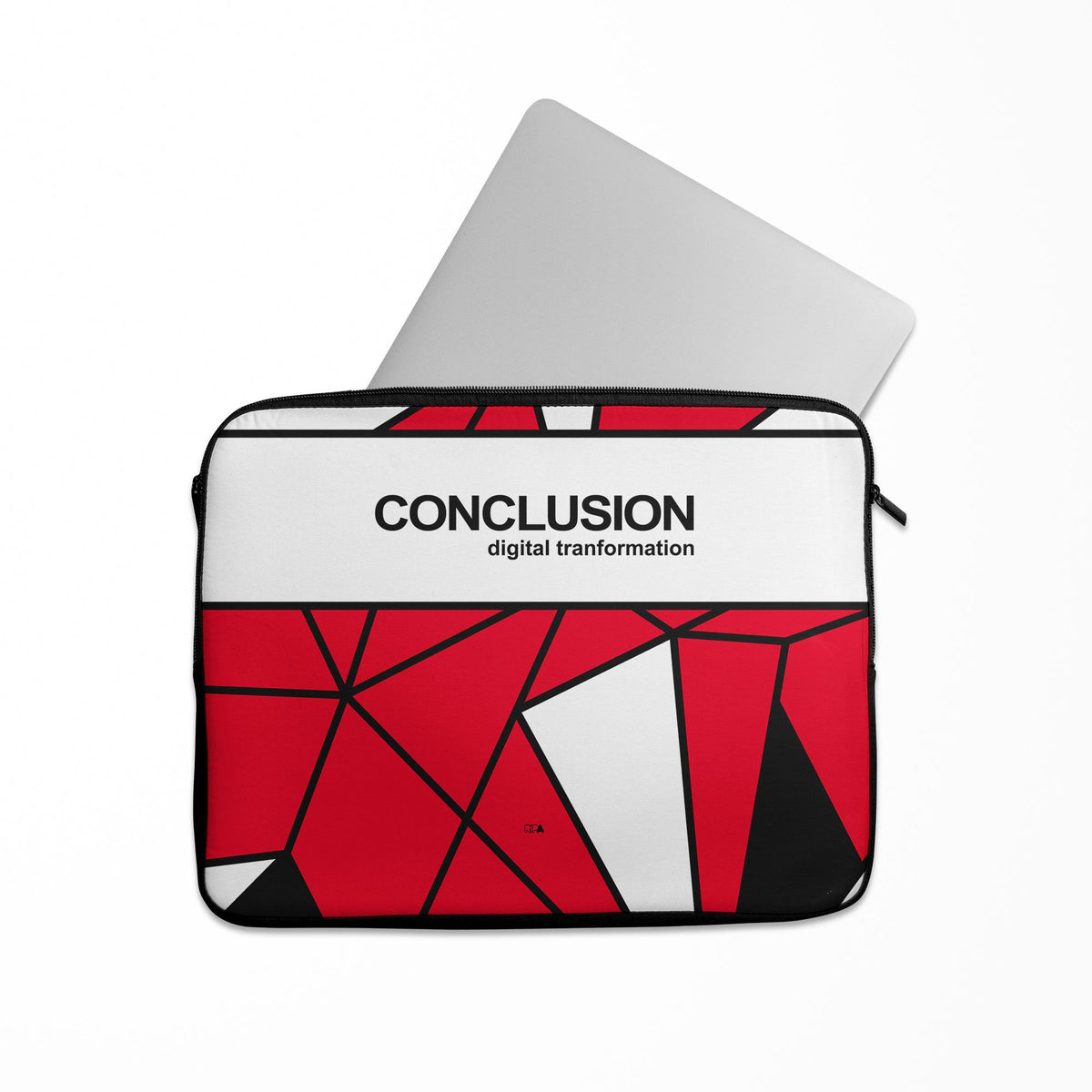 Laptop sleeve with the Utrecht 2025-26 Fourth football shirt design by RIPA Football